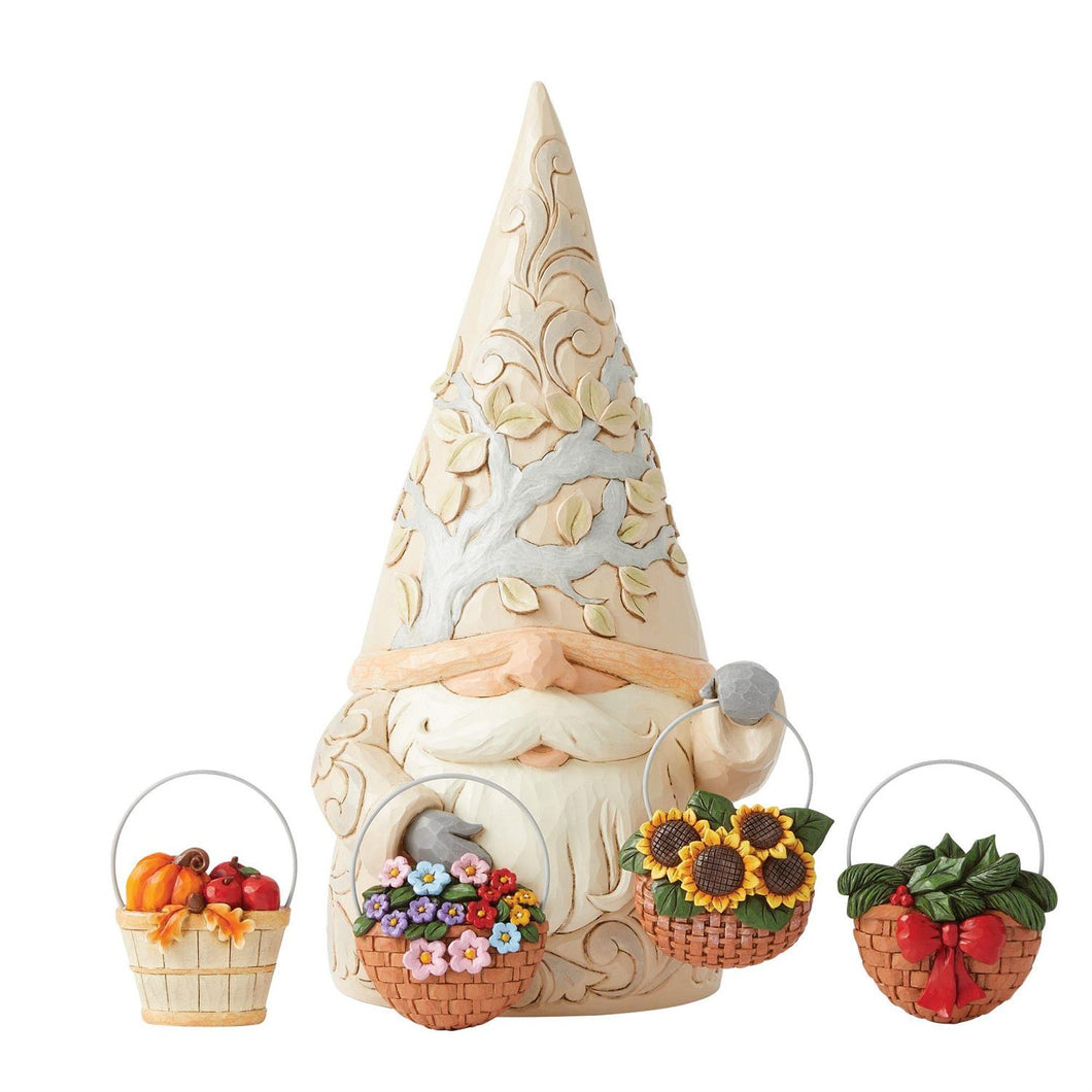 Gnome with four basket