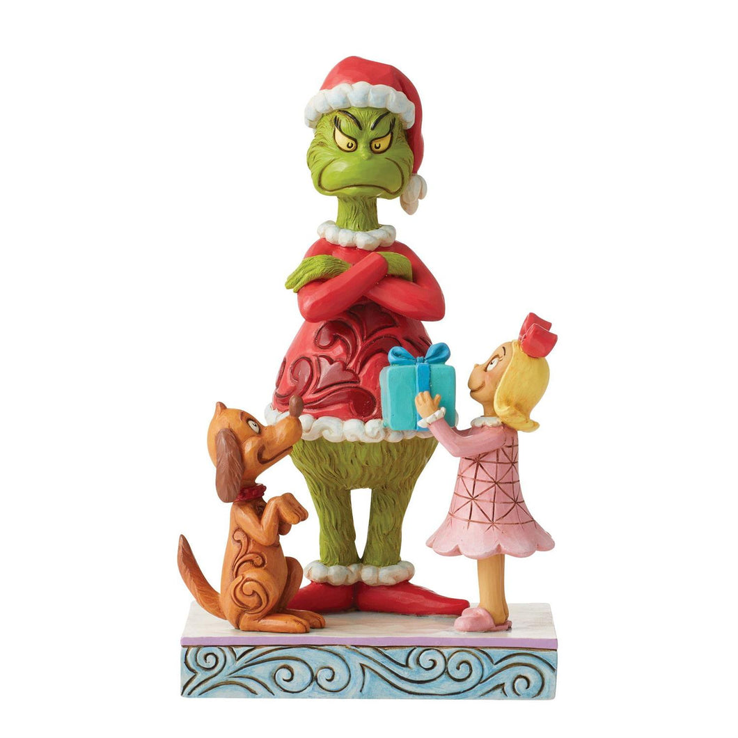 Max ,Cindy Giving Gift to Grinch