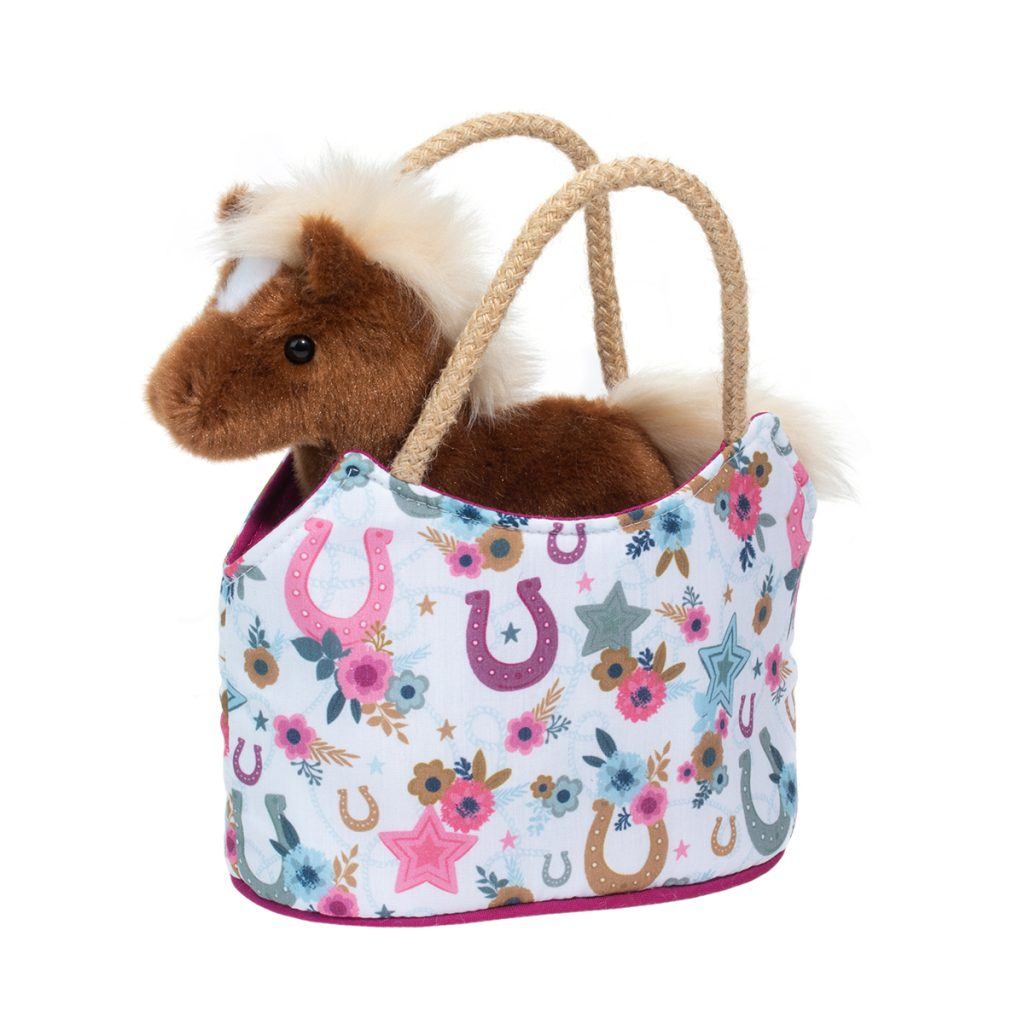 Boho Horseshoe Sack W/Horse
