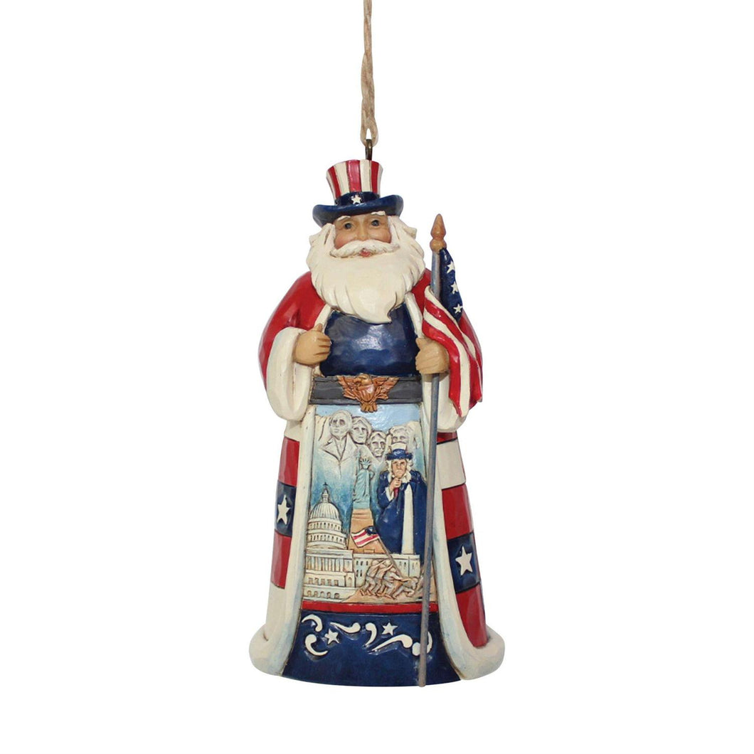 American  Santa Ornament