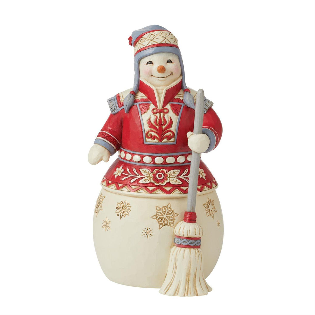 Red and White Snowman