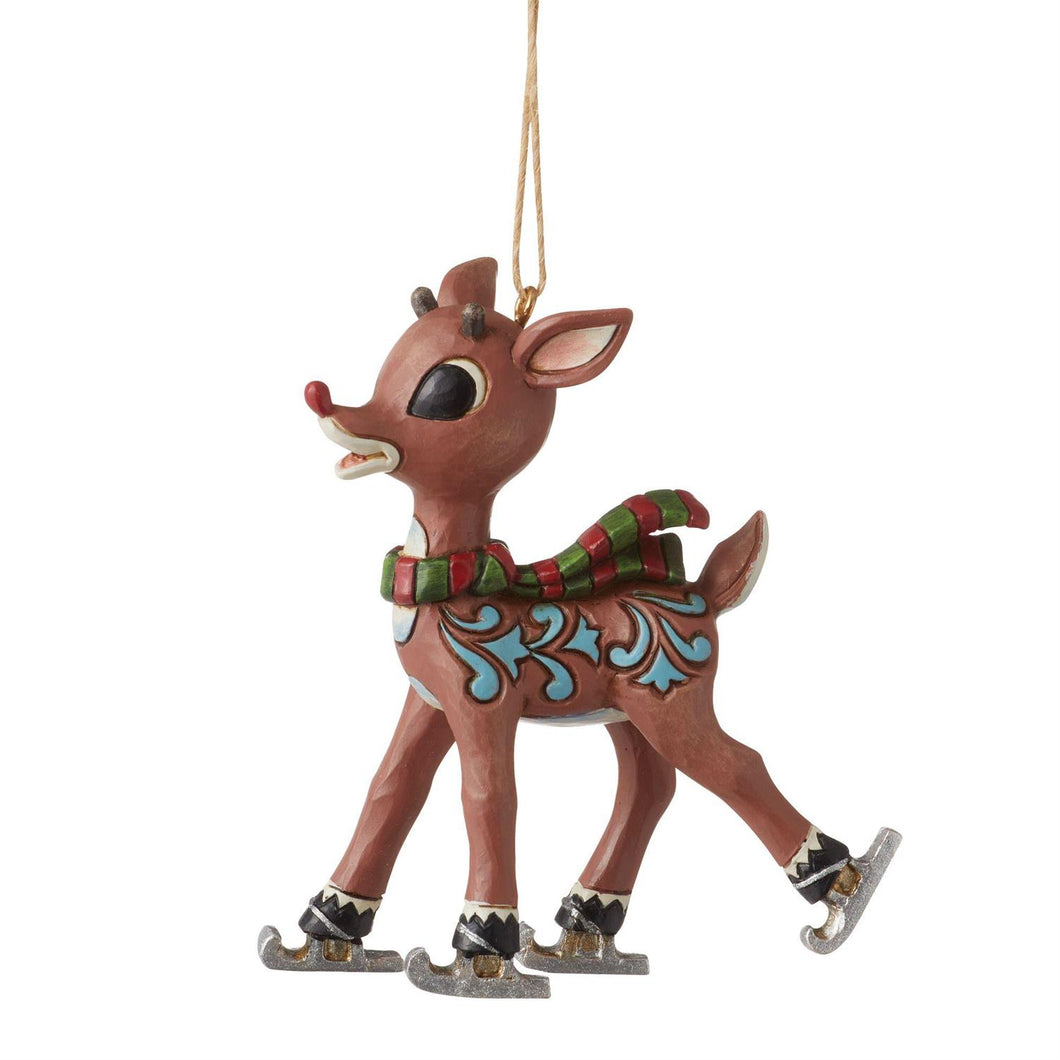 Rudolph Skating Ornament