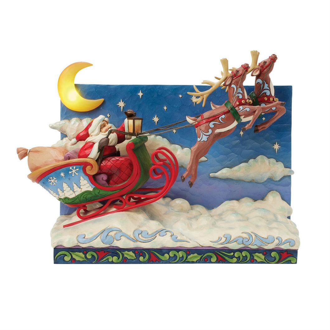 Santa Sleigh with LED lights