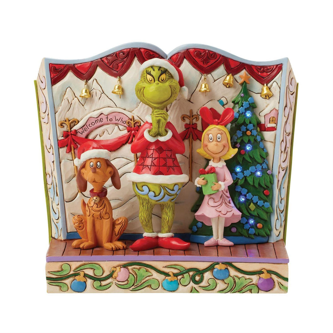 Grinch with Max and Cindy within the Dr. Seuss Book