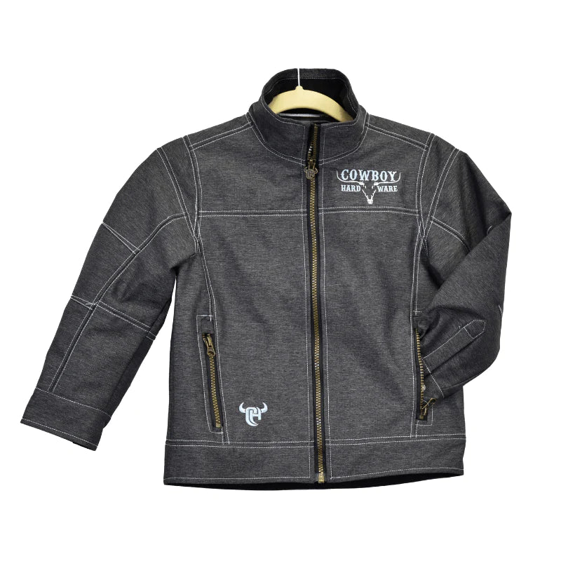 Toddler Boys Jacket, Black Heather