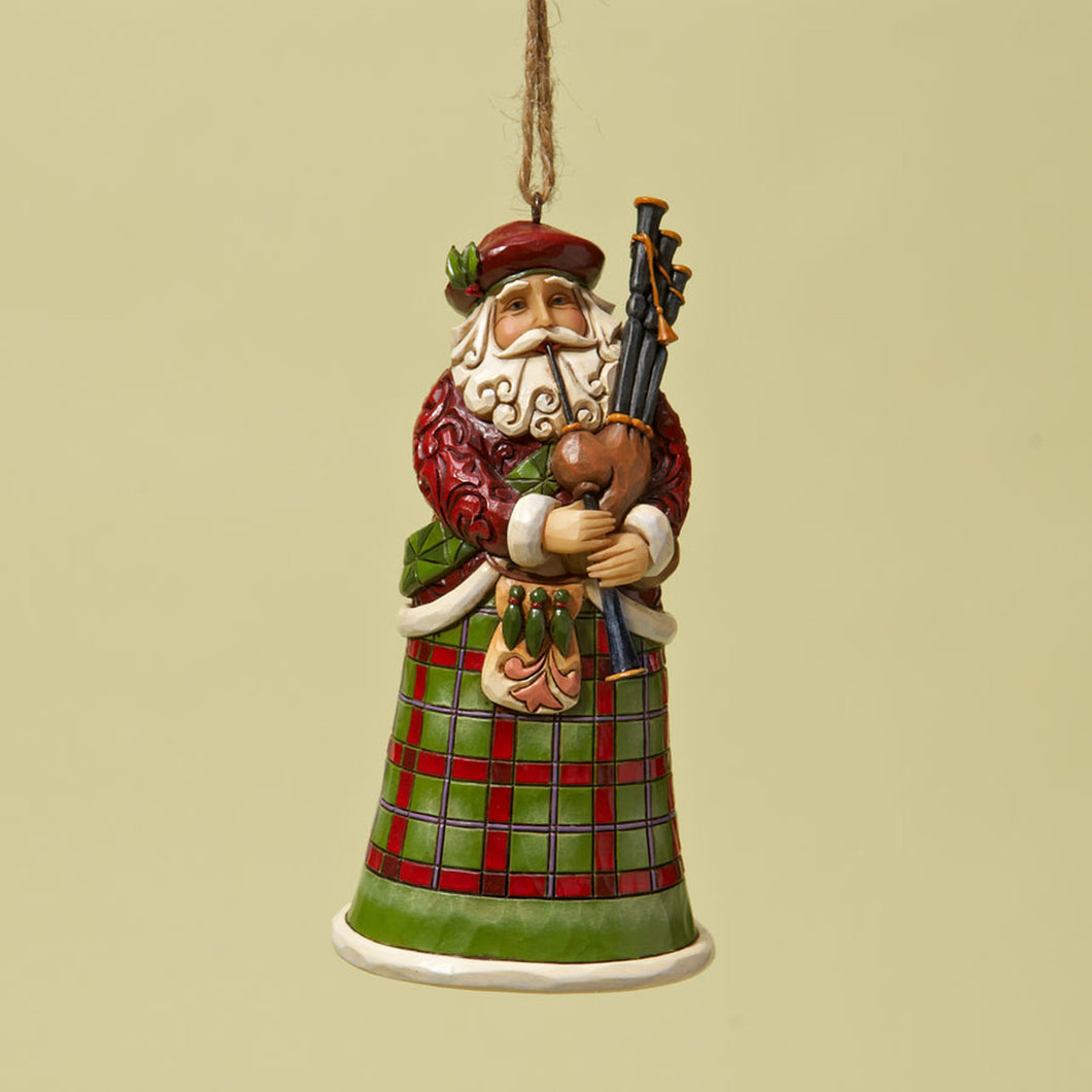 Scottish Santa Ornament