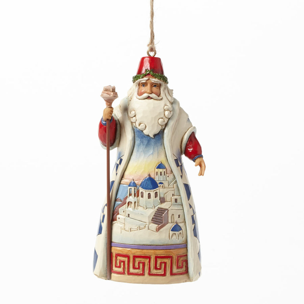 Greek Santa Ornament