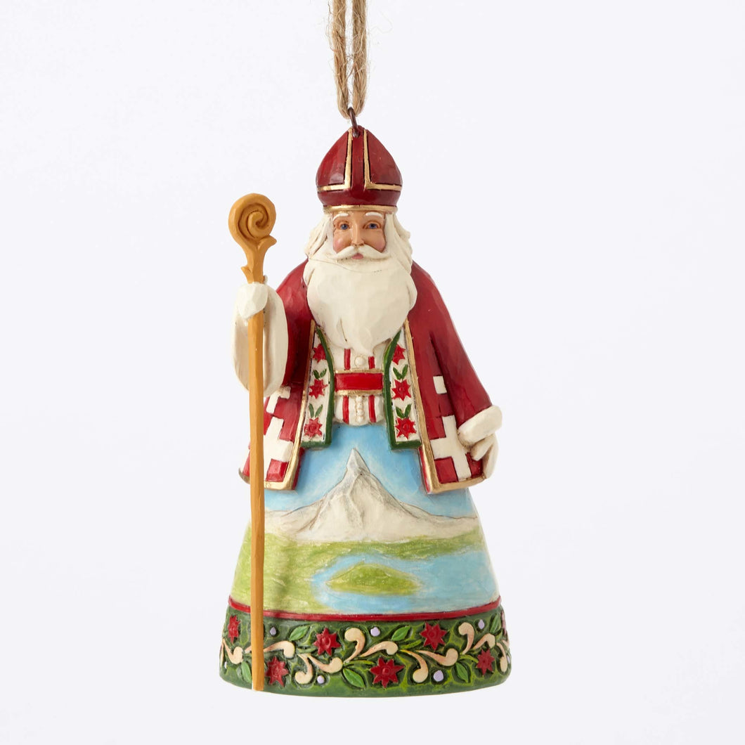 Swiss Santa Ornament