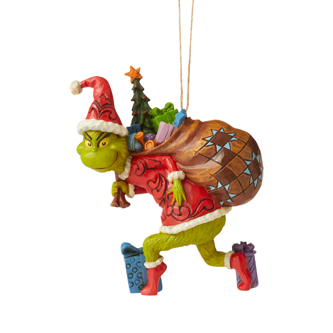 The Grinch Tip Toeing Ornament
