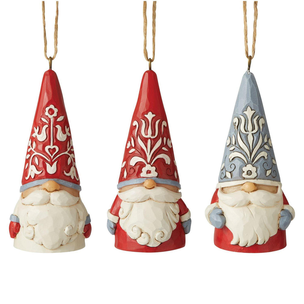 Set of Three Gnome Ornaments