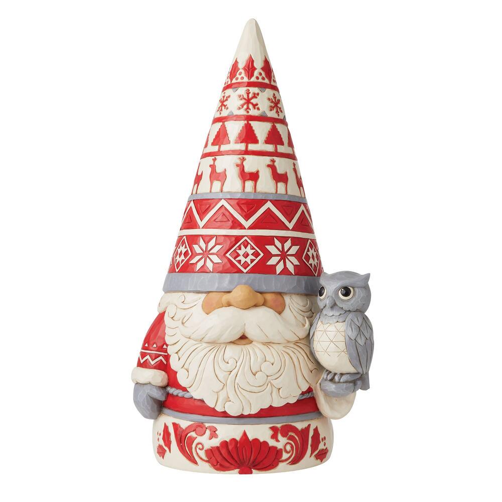 Gnome Statute With Owl
